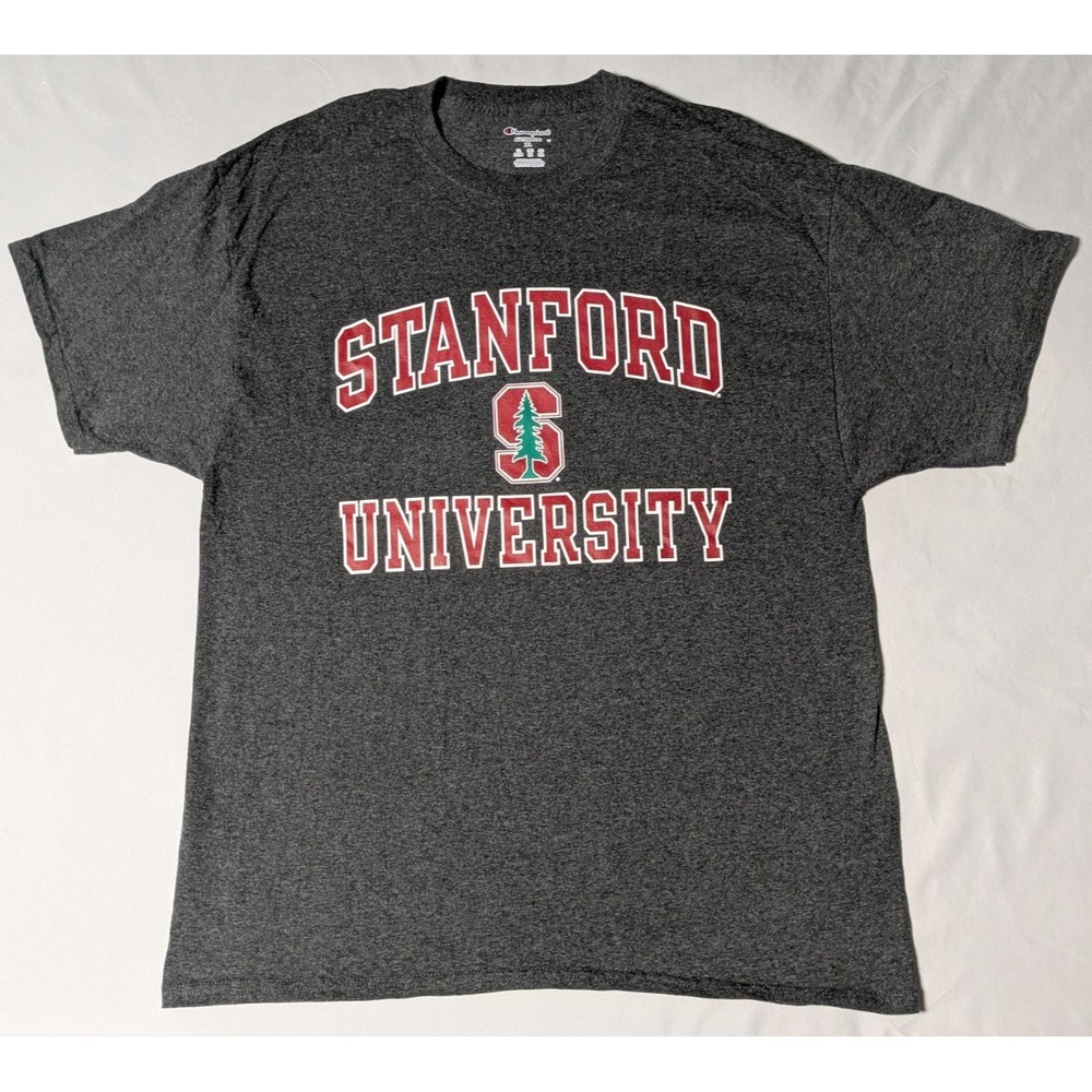 STANFORD UNIVERSITY x Champion Gray‎ Heather T-Shirt - Men XL - Picture 9 of 12